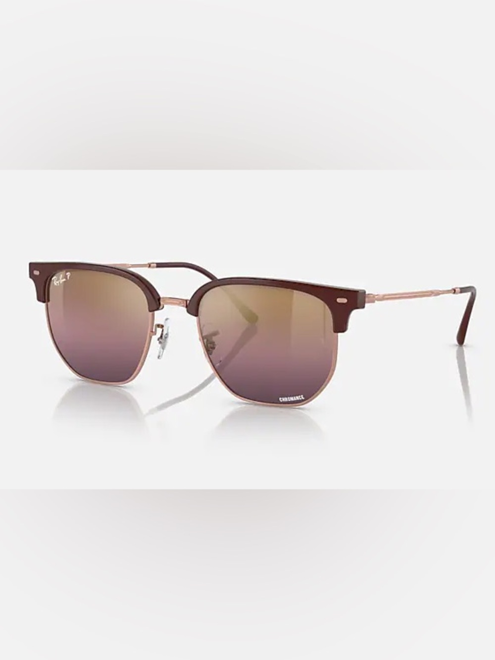 Ray-Ban club master Brown Frame Sunglasses with Brown Gradient Lenses